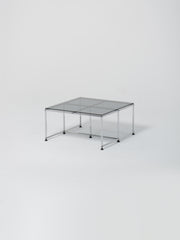 USM Coffee Table 8 / Square / Grey Glass