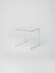 Table 12 / Square / White / Glass
