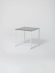 Table 21 / Square / White / Grey Glass