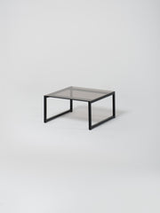 Coffee Table 12 / Black | Square | Glass | Amber