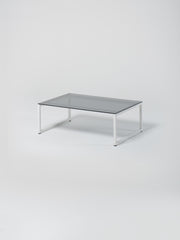 Coffee Table 16 / White | Glass | Grey