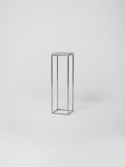 Podium 3 / 30cm Square / Stainless Steel / Bianco Carrara