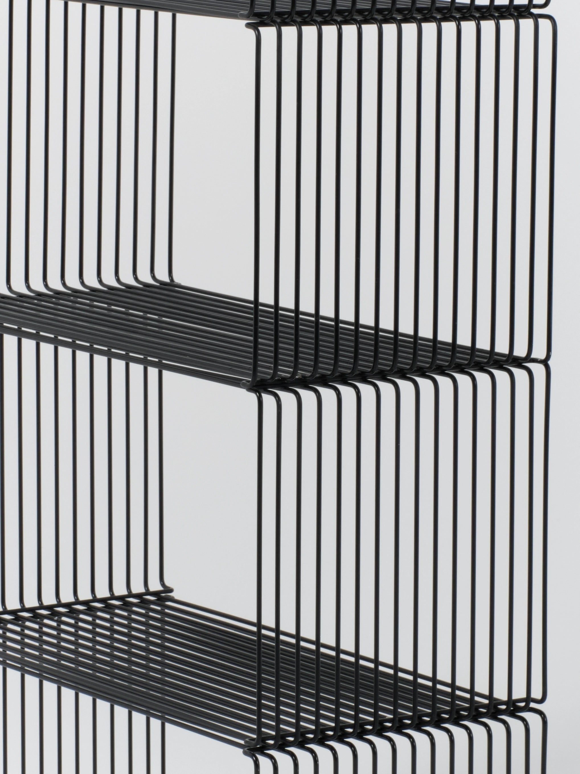 Panton Wire Shelf / Double Module | Black