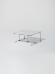 USM Coffee Table 3 / Square / Bianco Carrara Marble