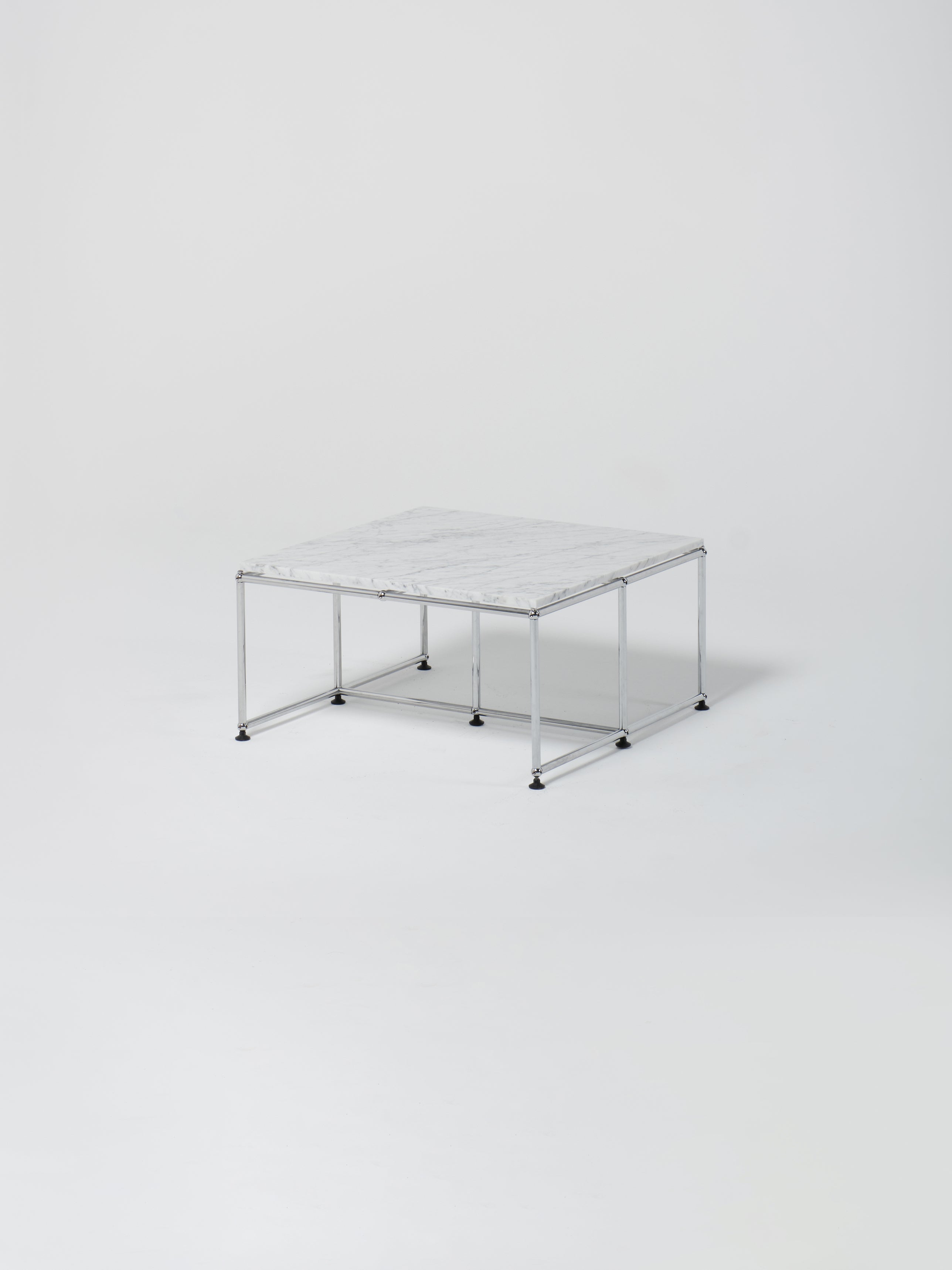 USM Coffee Table 3 / Square / Bianco Carrara Marble