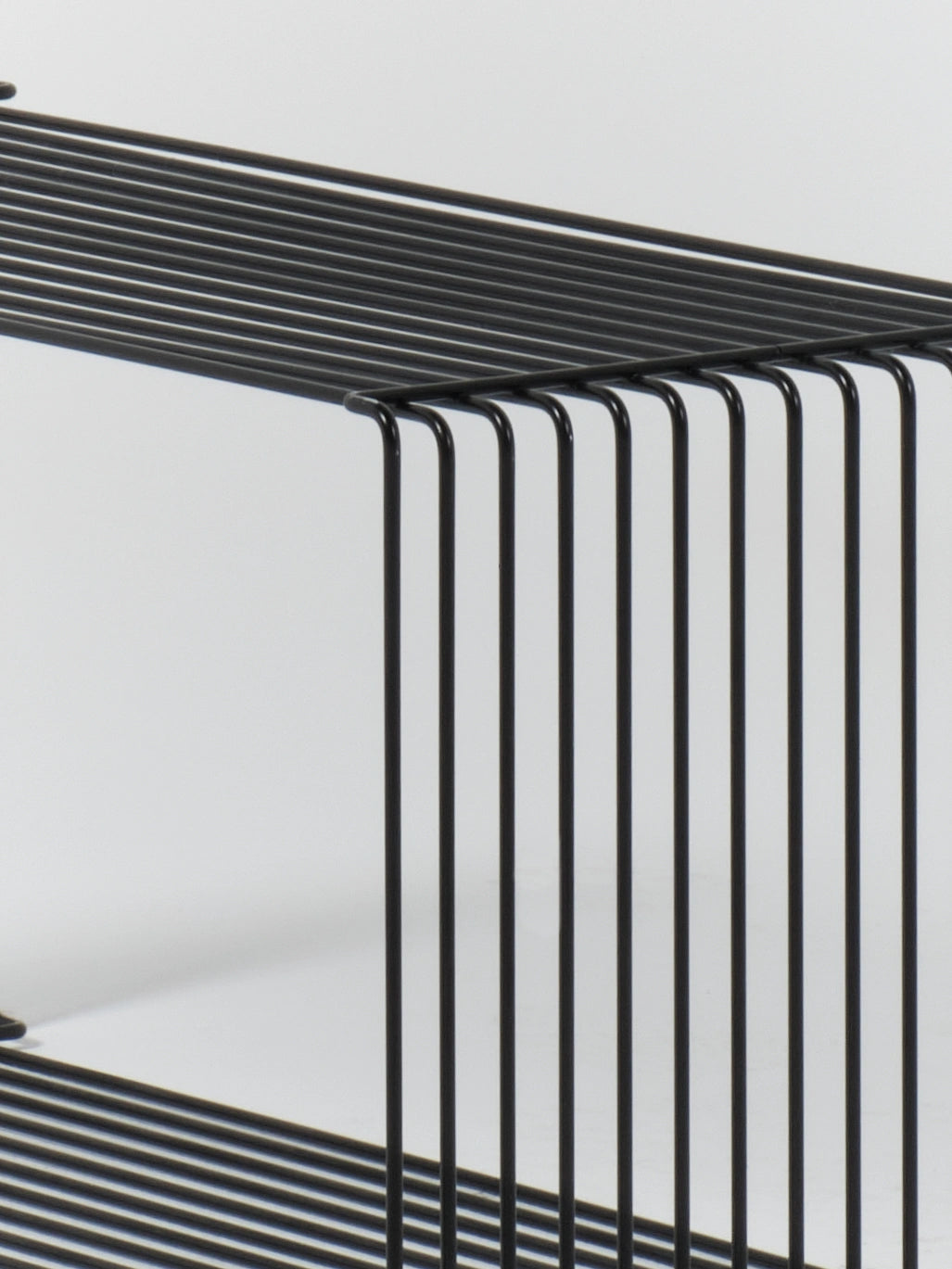 Panton Wire Shelf / Double Module | Black