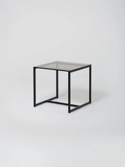 Table 15 / Square / Black / Glass / Amber