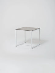Table 22 / Square / White / Amber Glass