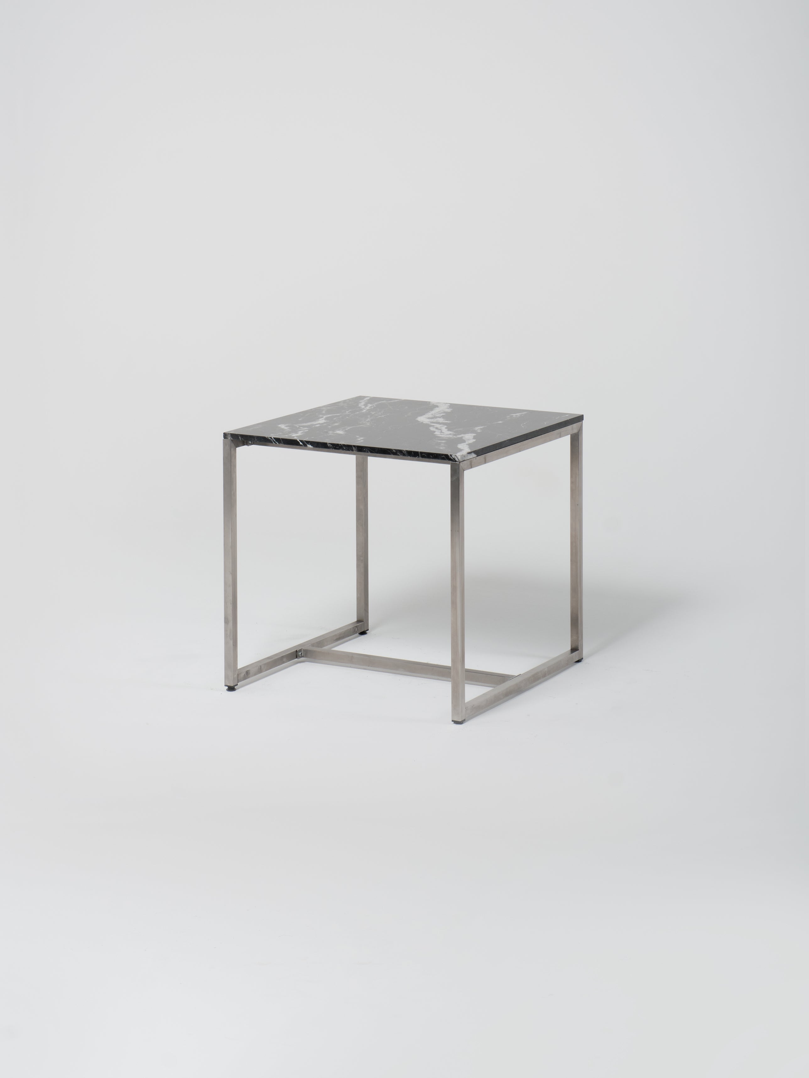 Table 19 / Square / Stainless Steel / Nero Marquina