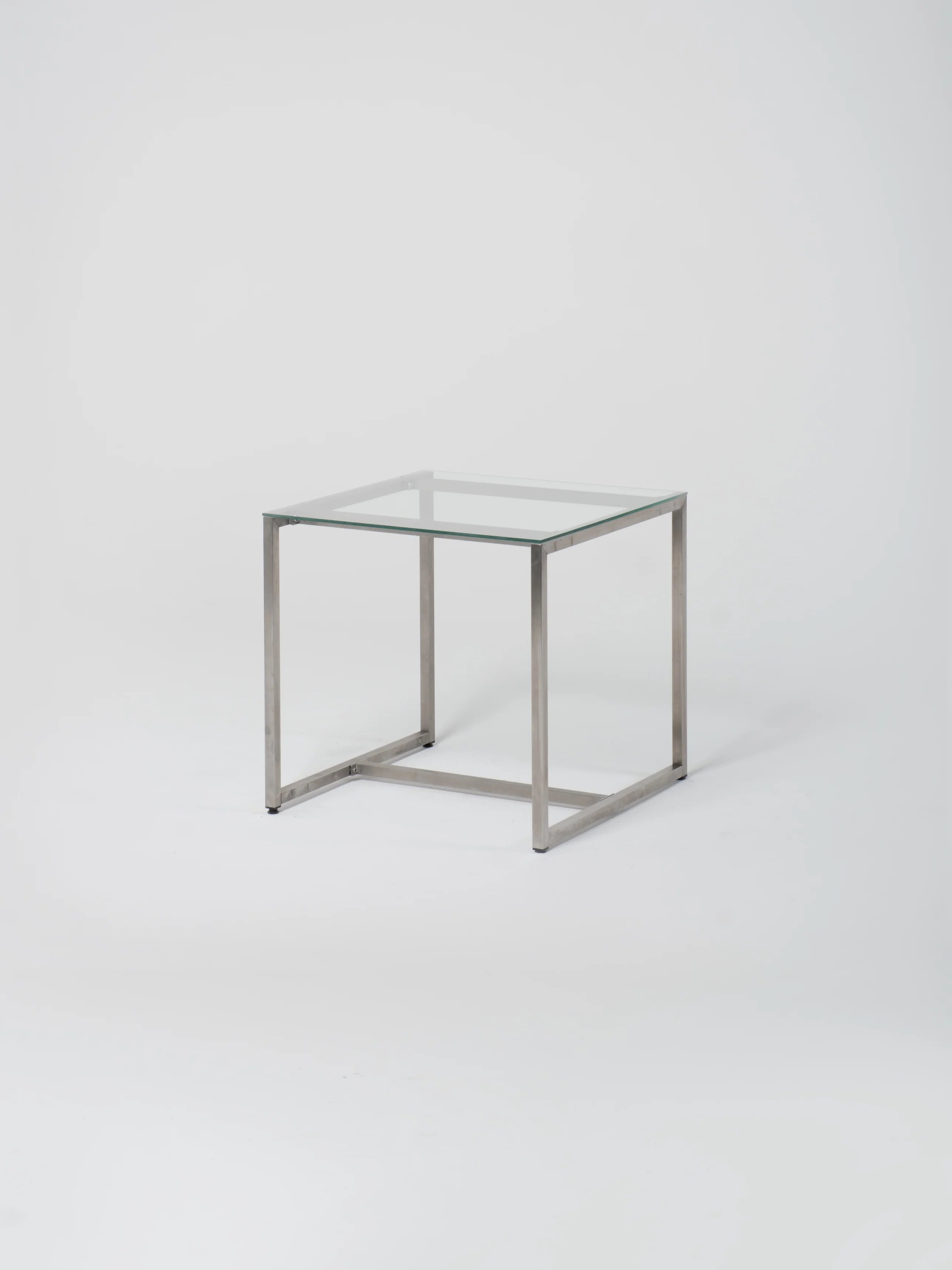 Table 16 / Square / Stainless Steel / Glass