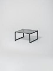 Coffee Table 11 / Black | Square | Glass | Grey
