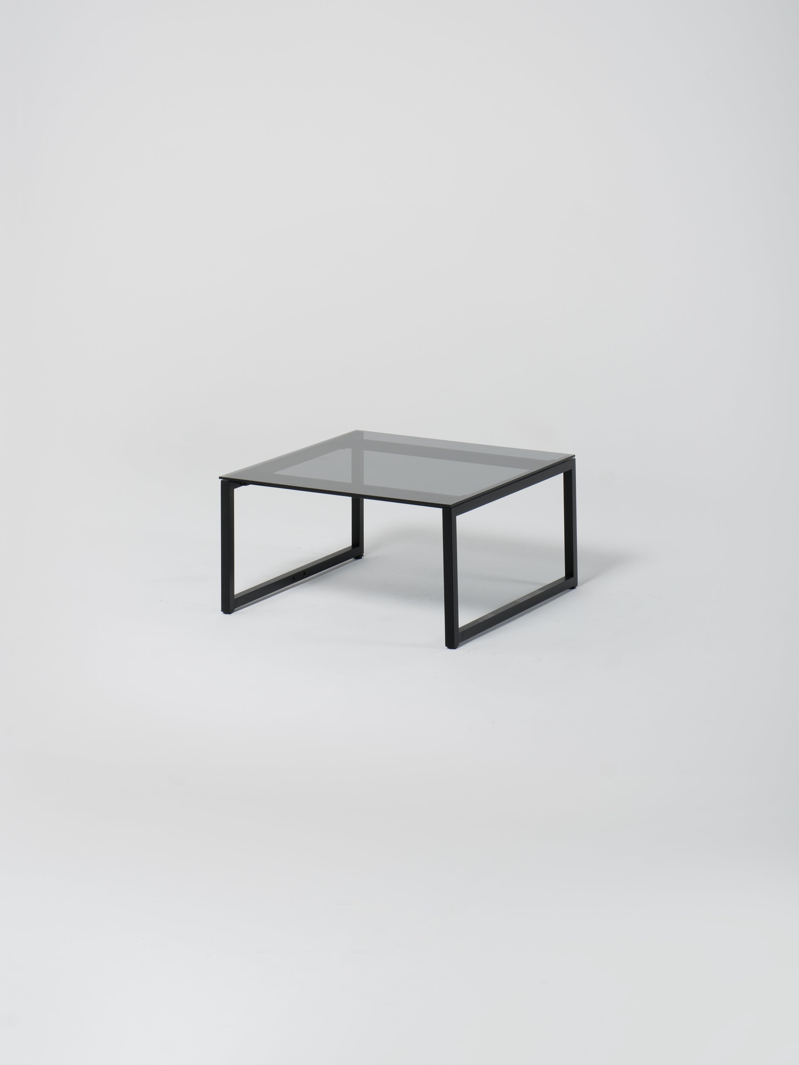 Coffee Table 11 / Black | Square | Glass | Grey