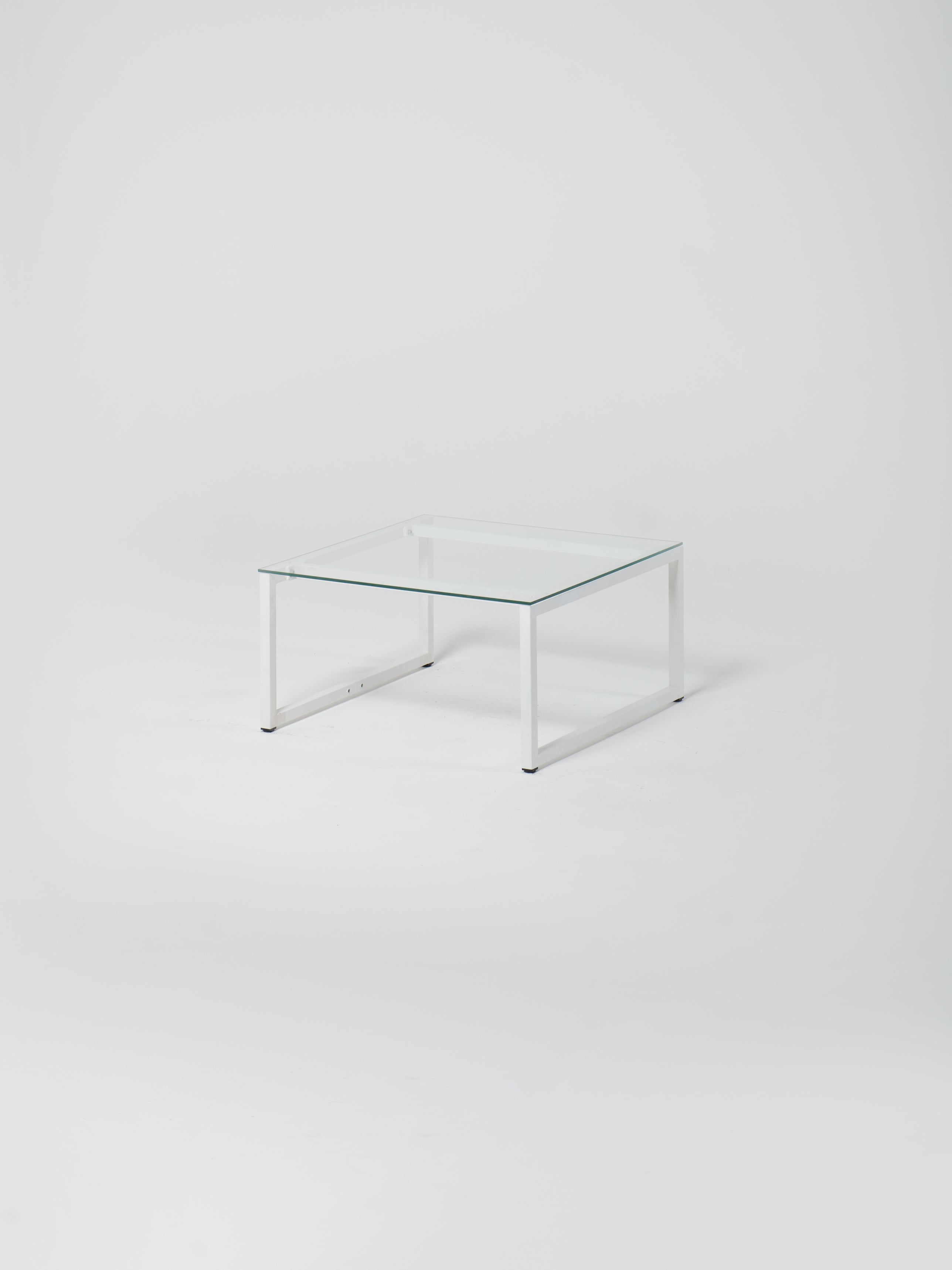 Coffee Table 15 / White | Square | Glass