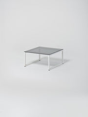 Coffee Table 16 / White | Square | Glass | Grey