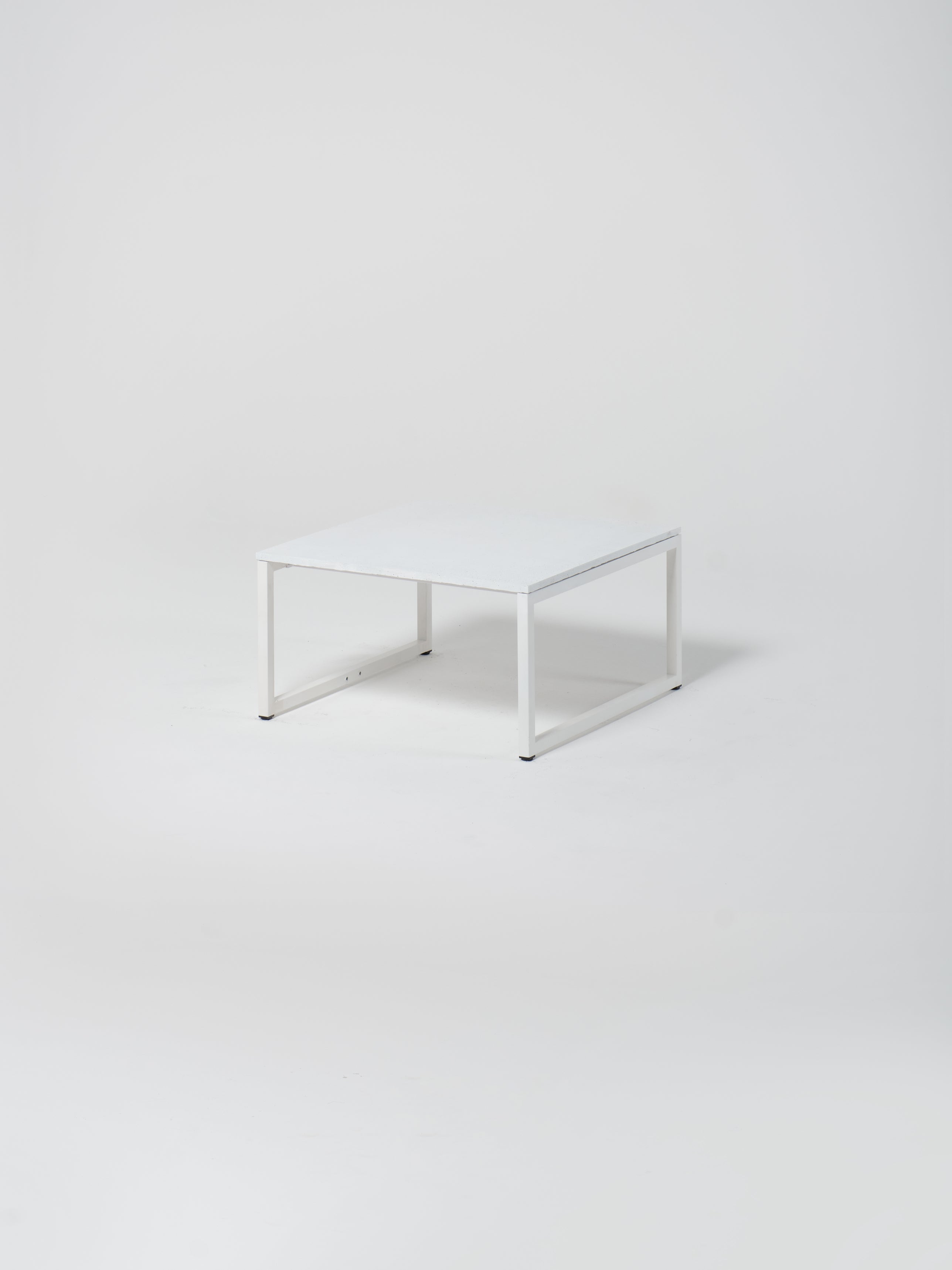 Coffee Table 14 / White | Square | White Concrete
