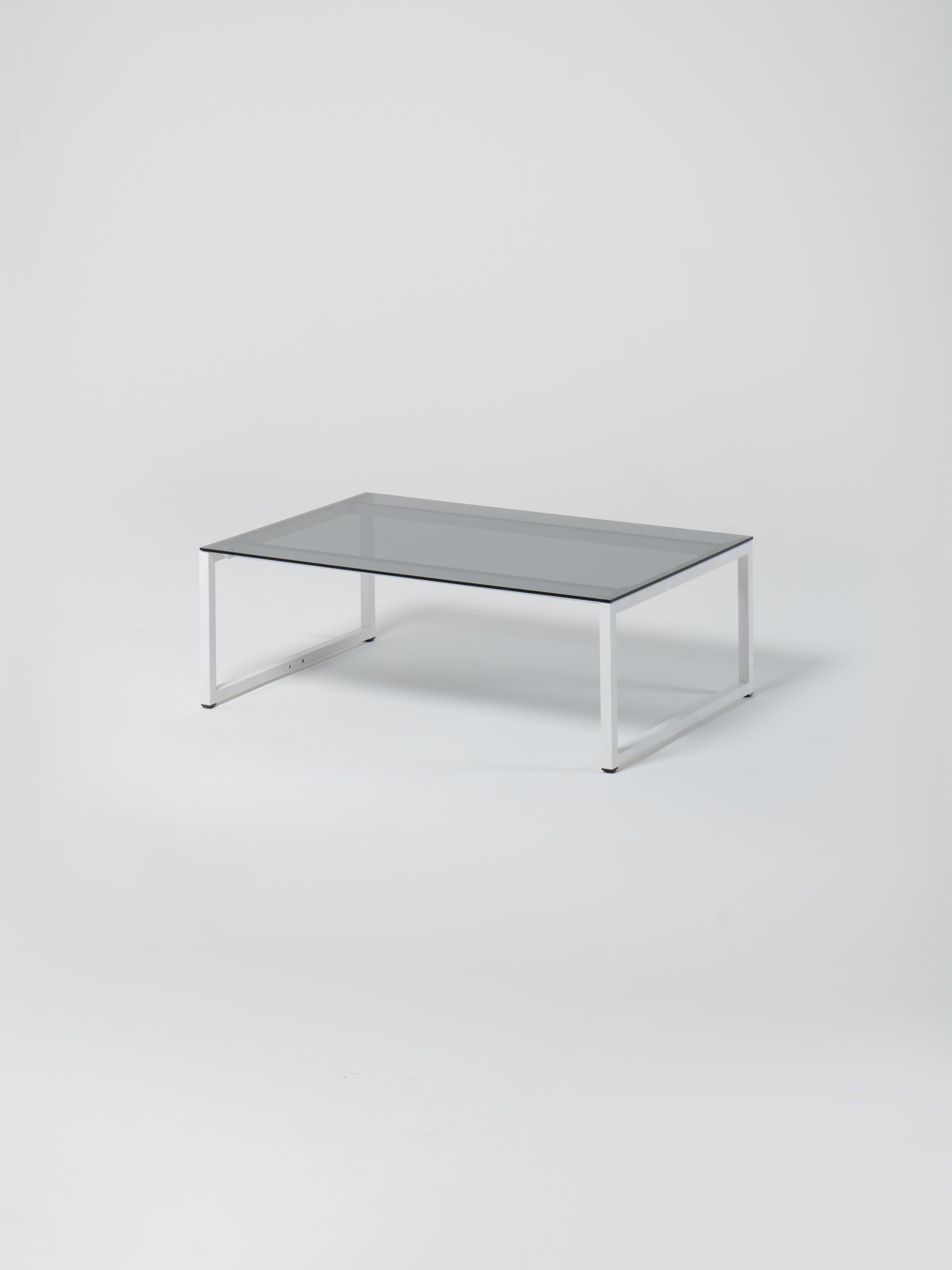 Coffee Table 16 / White | Glass | Grey