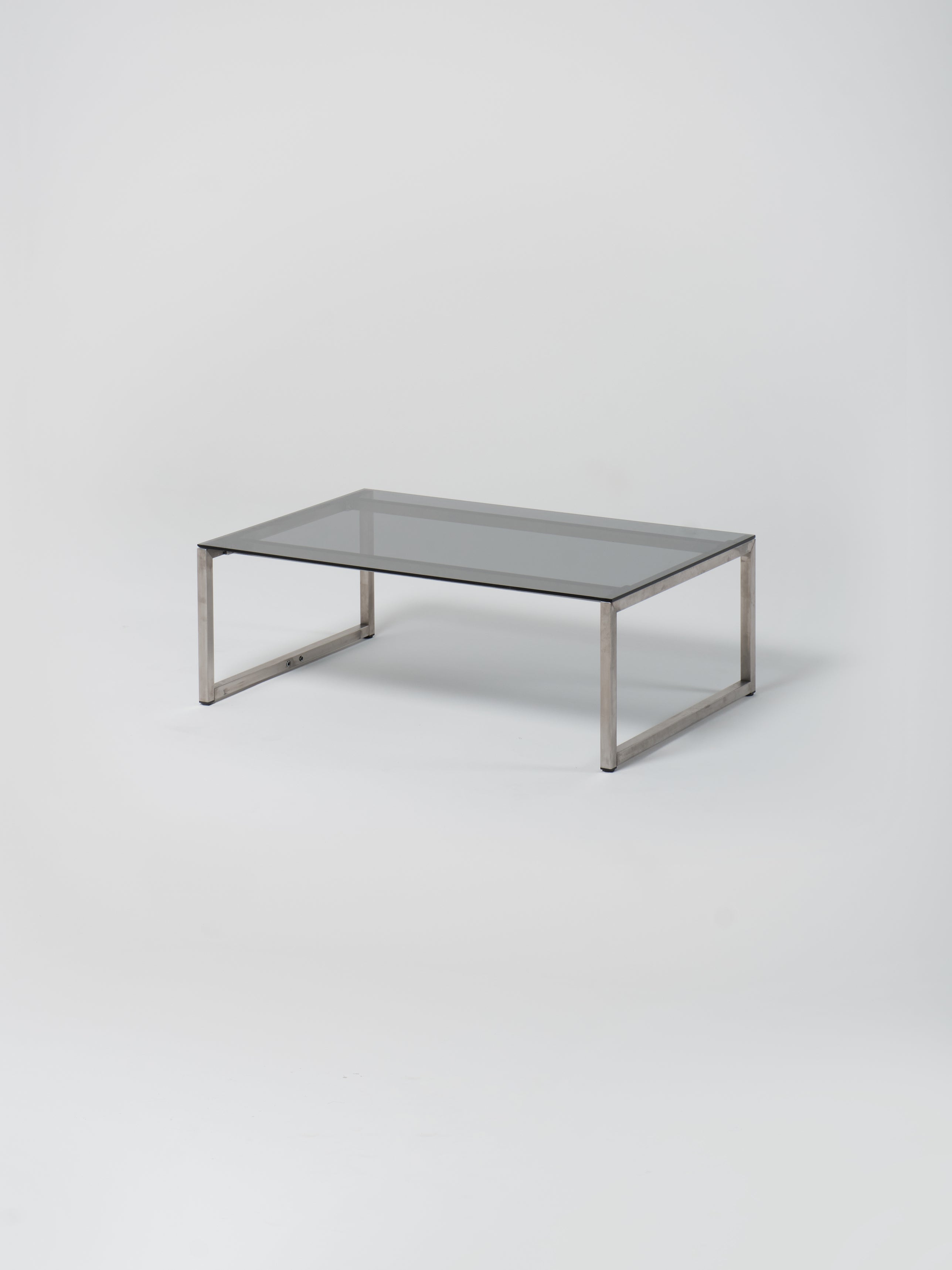 Coffee Table 5 / Stainless Steel | Glass | Grey