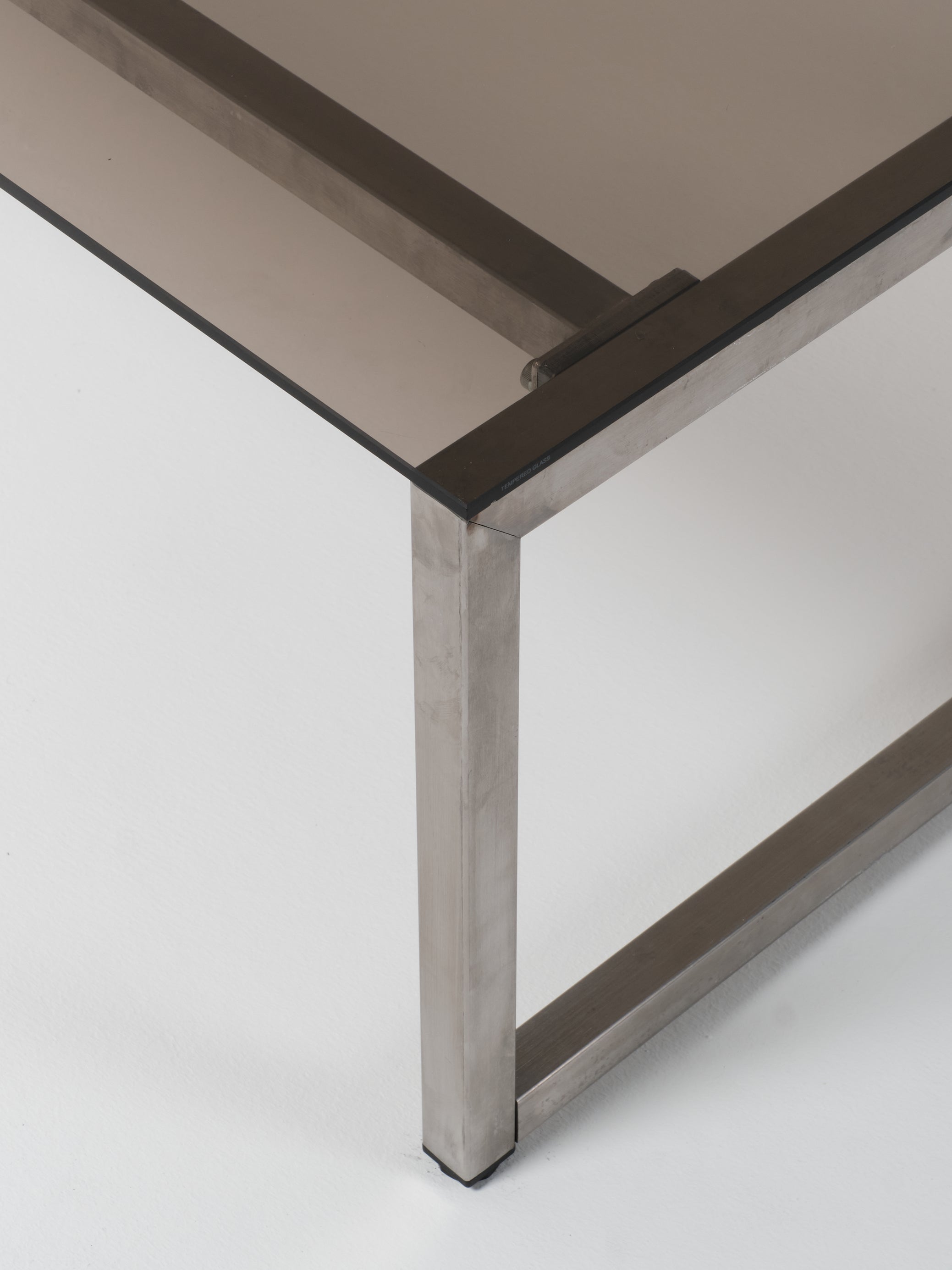 Coffee Table 6 / Stainless Steel | Glass | Amber