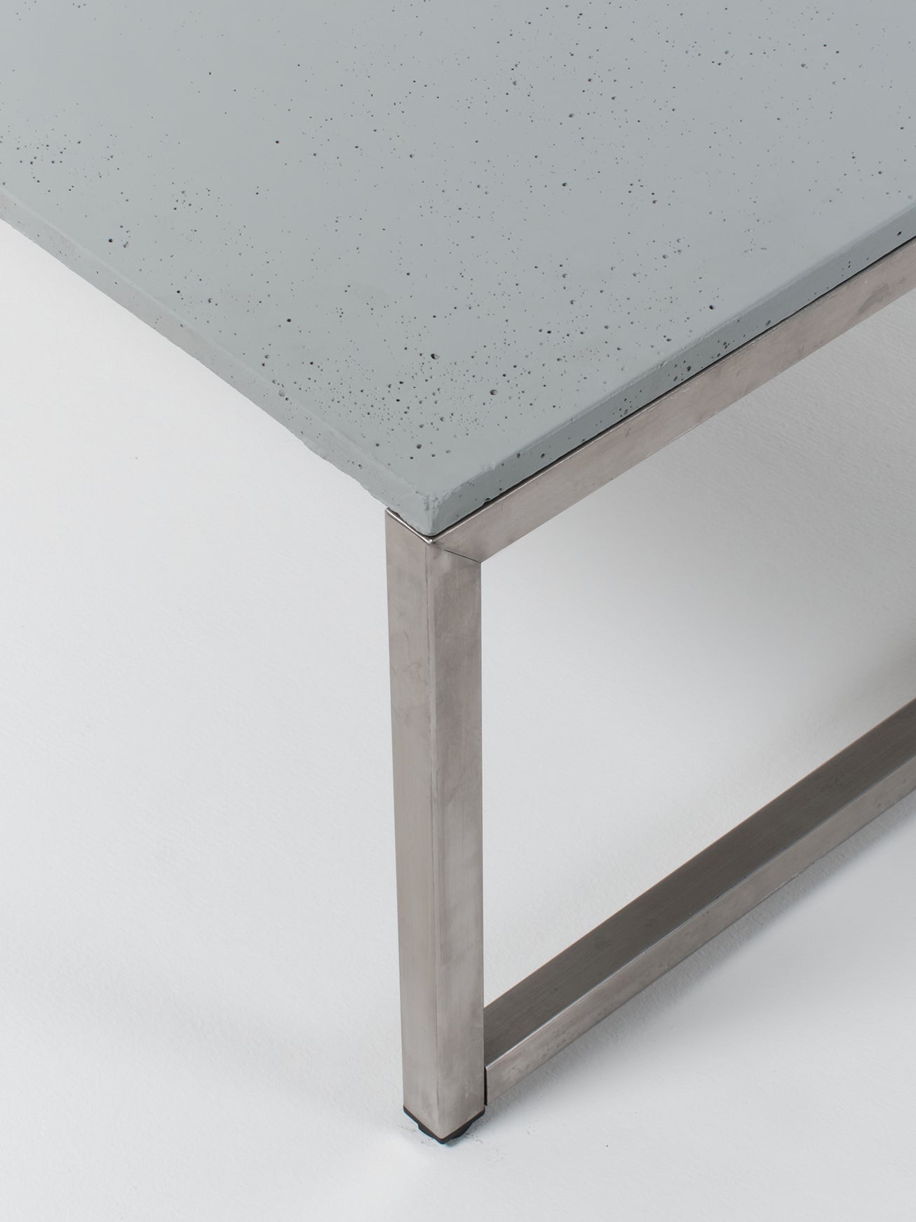 Coffee Table 2 / Stainless Steel | Square | Architectural Concrete