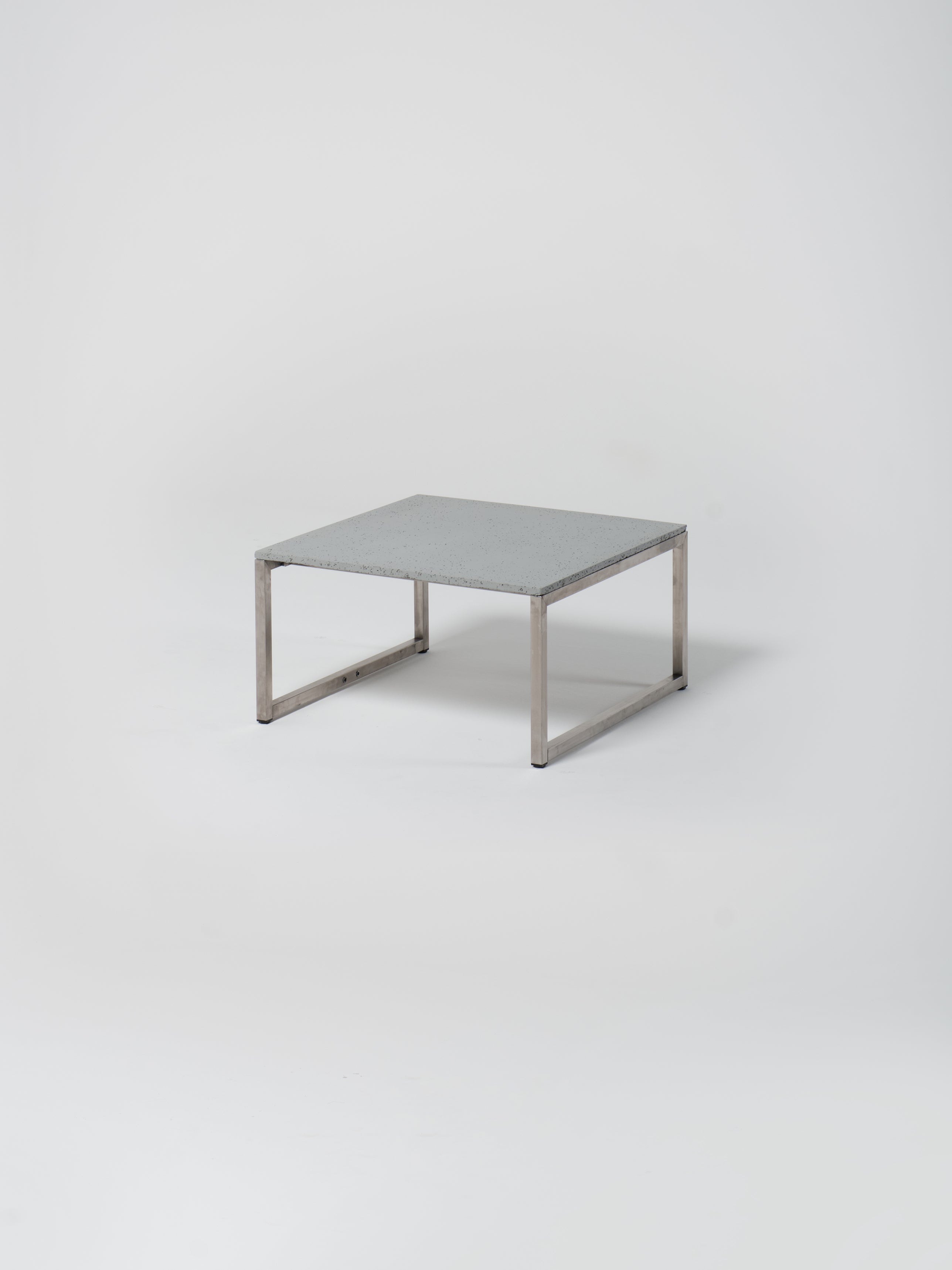 Coffee Table 2 / Stainless Steel | Square | Architectural Concrete