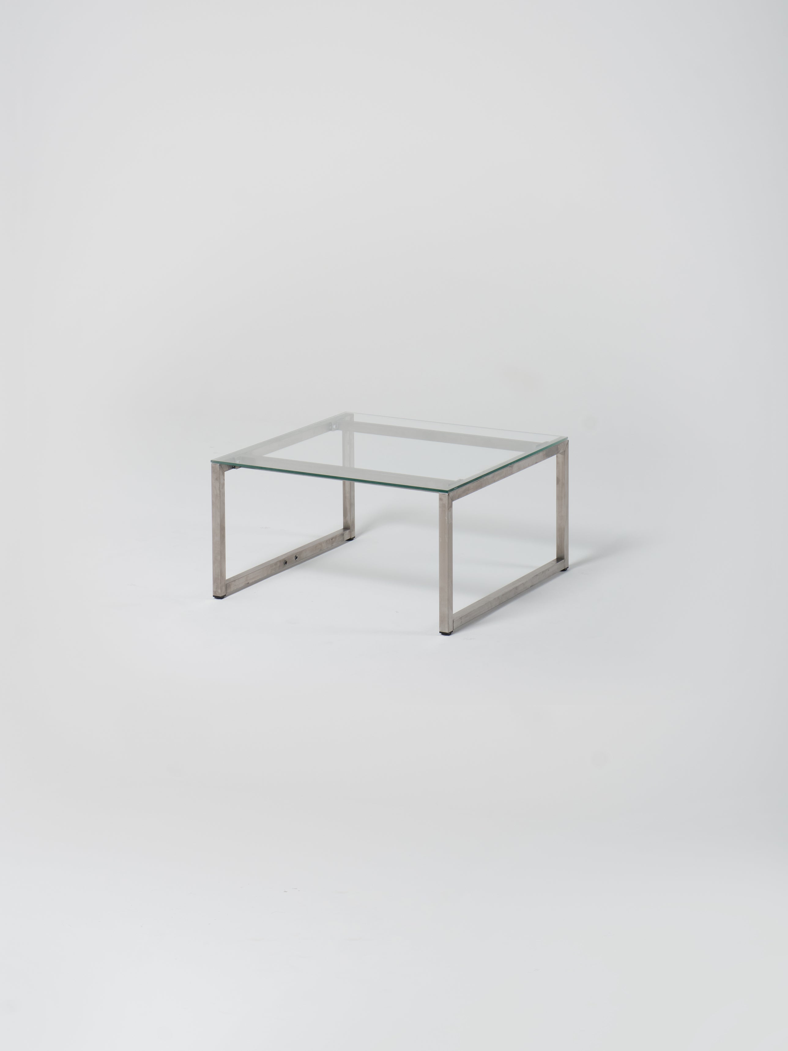 Coffee Table 4 / Stainless Steel | Square | Glass