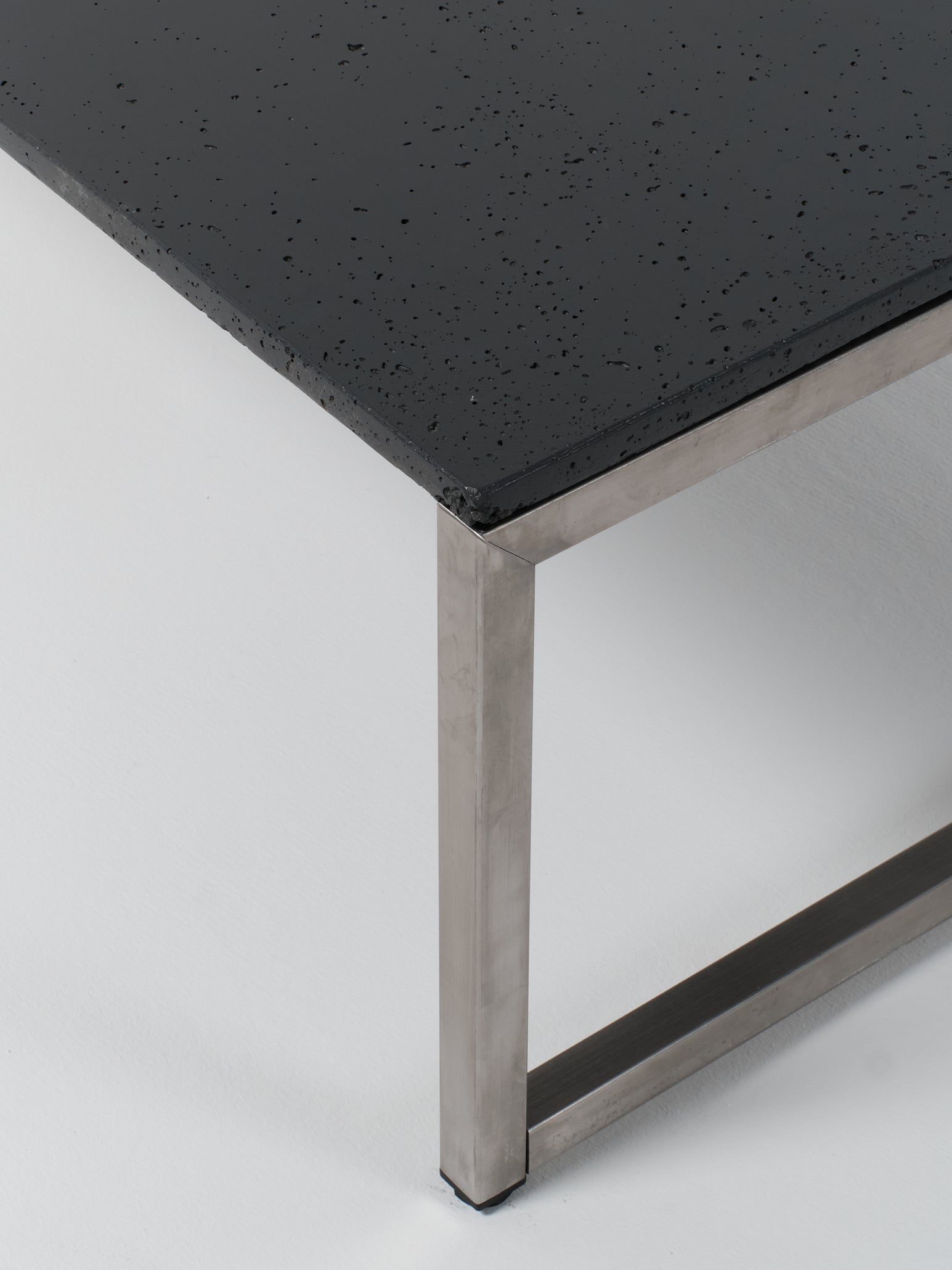 Coffee Table 3 / Stainless Steel | Square | Anthracite Concrete