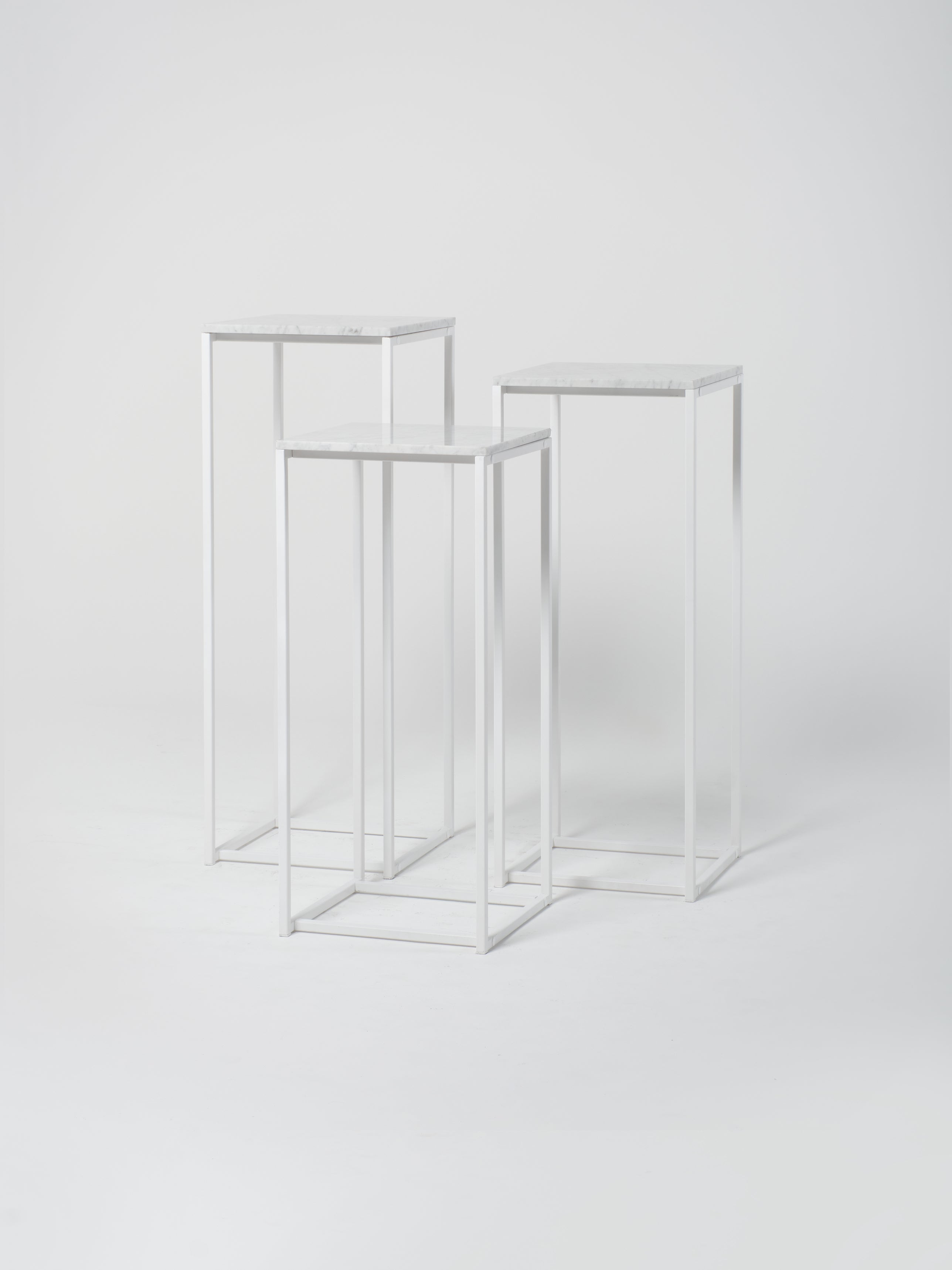 Podium Set 1 / 45cm Square / Bianco Carrara