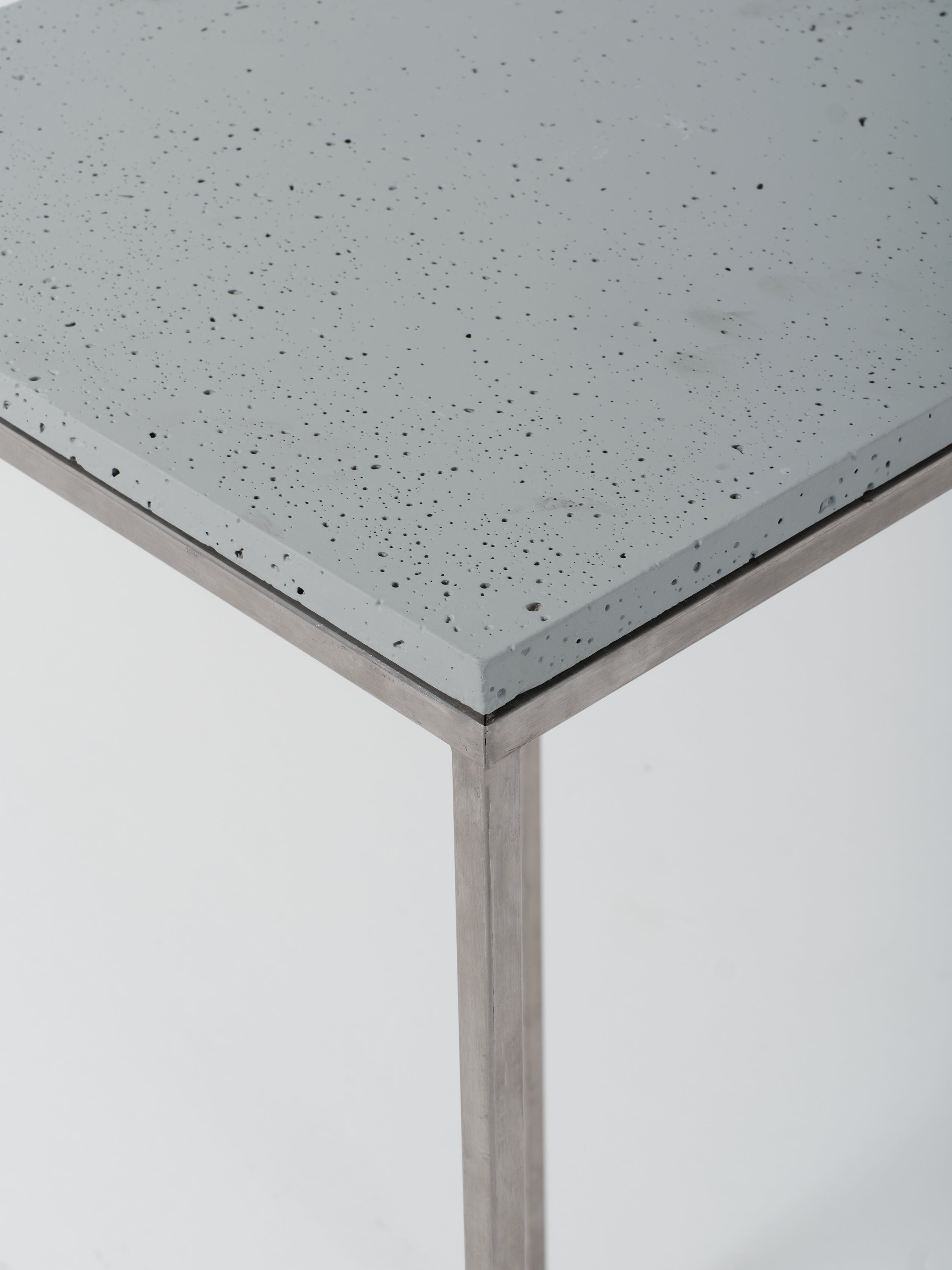 Podium 7 / 45cm Square / Stainless Steel / Architectural Concrete