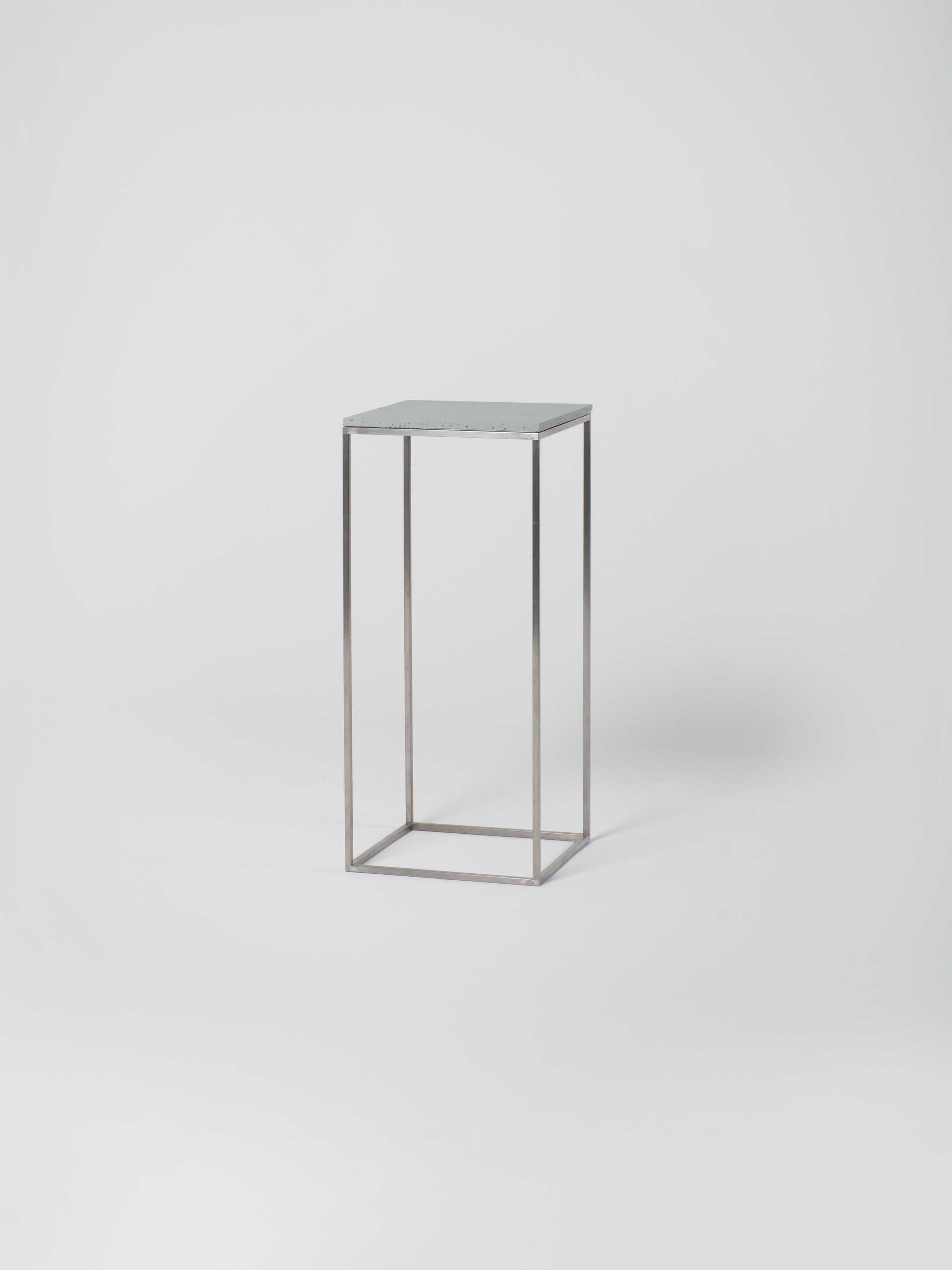 Podium 7 / 45cm Square / Stainless Steel / Architectural Concrete