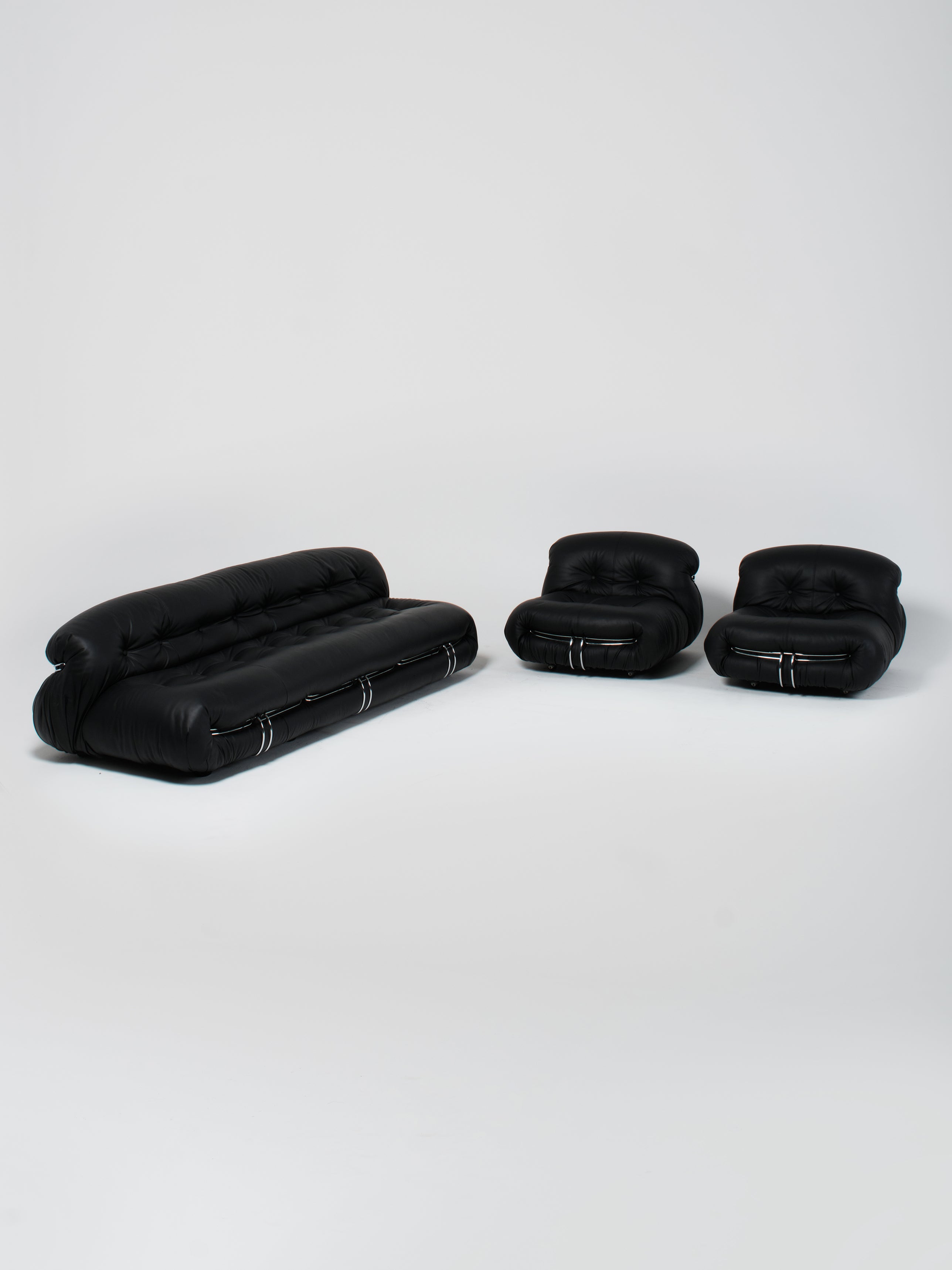 Soriana Sofa / Black | 3-Seater