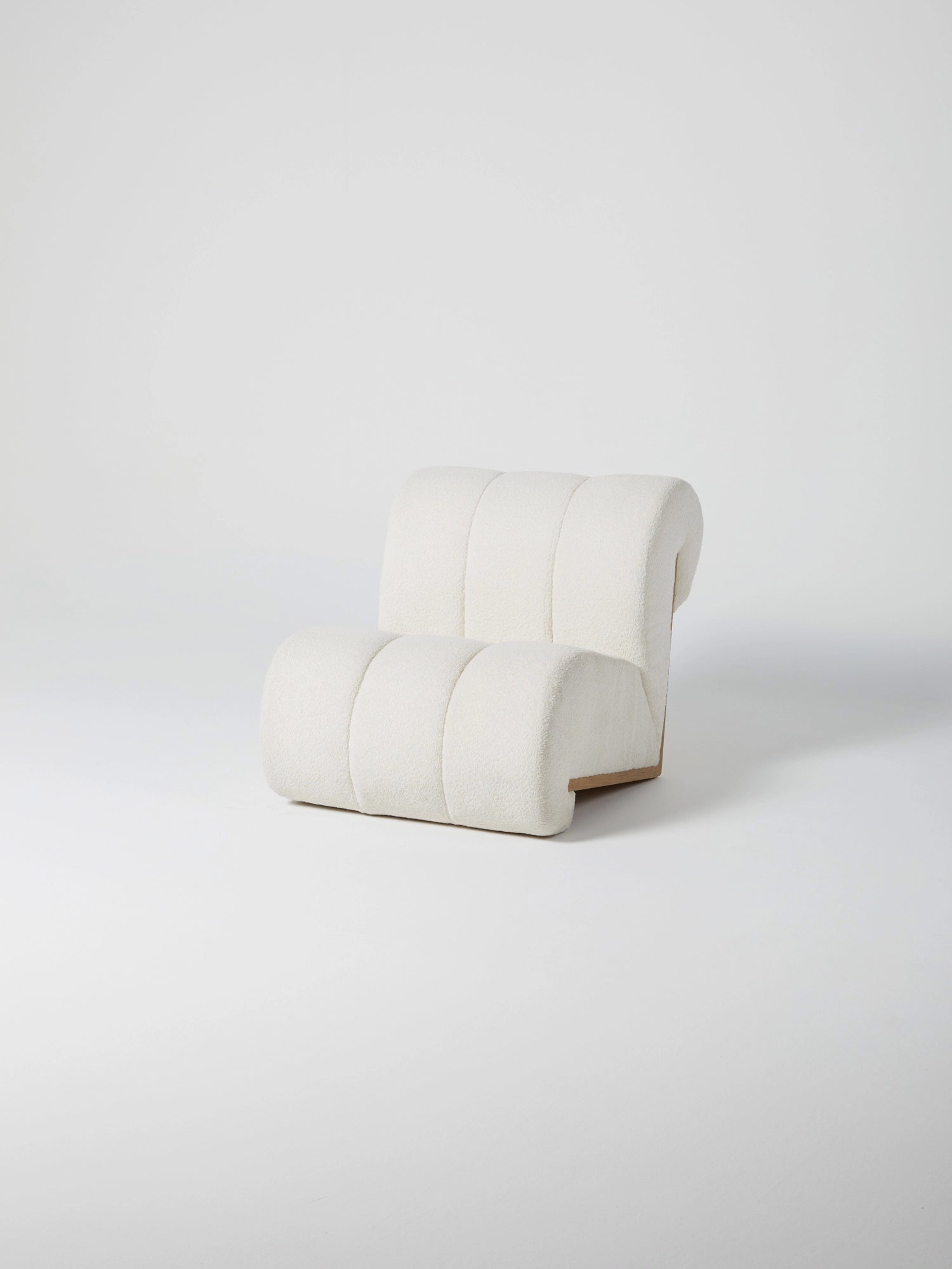 Fauteuil Bouclé / Blanc Cassé