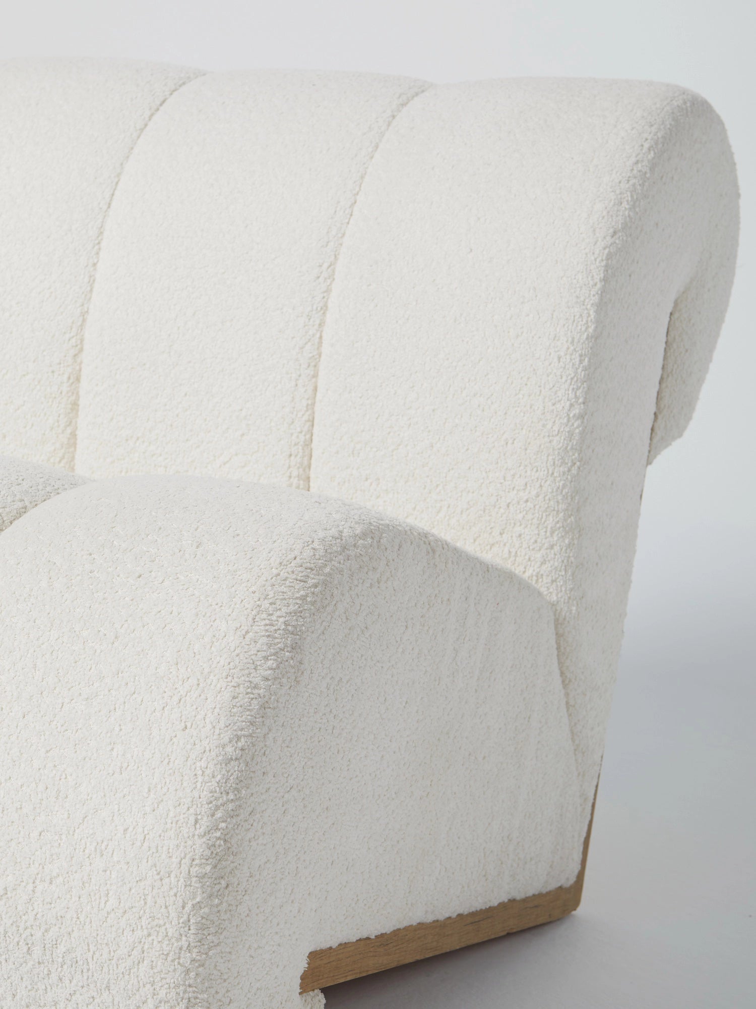 Fauteuil Bouclé / Blanc Cassé