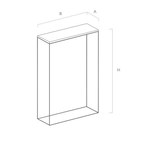 Console 5 / 80 x 30 cm / Architectural Concrete