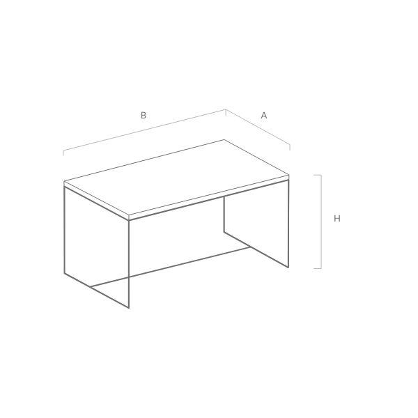 Coffee Table 11 / Black | Glass | Grey