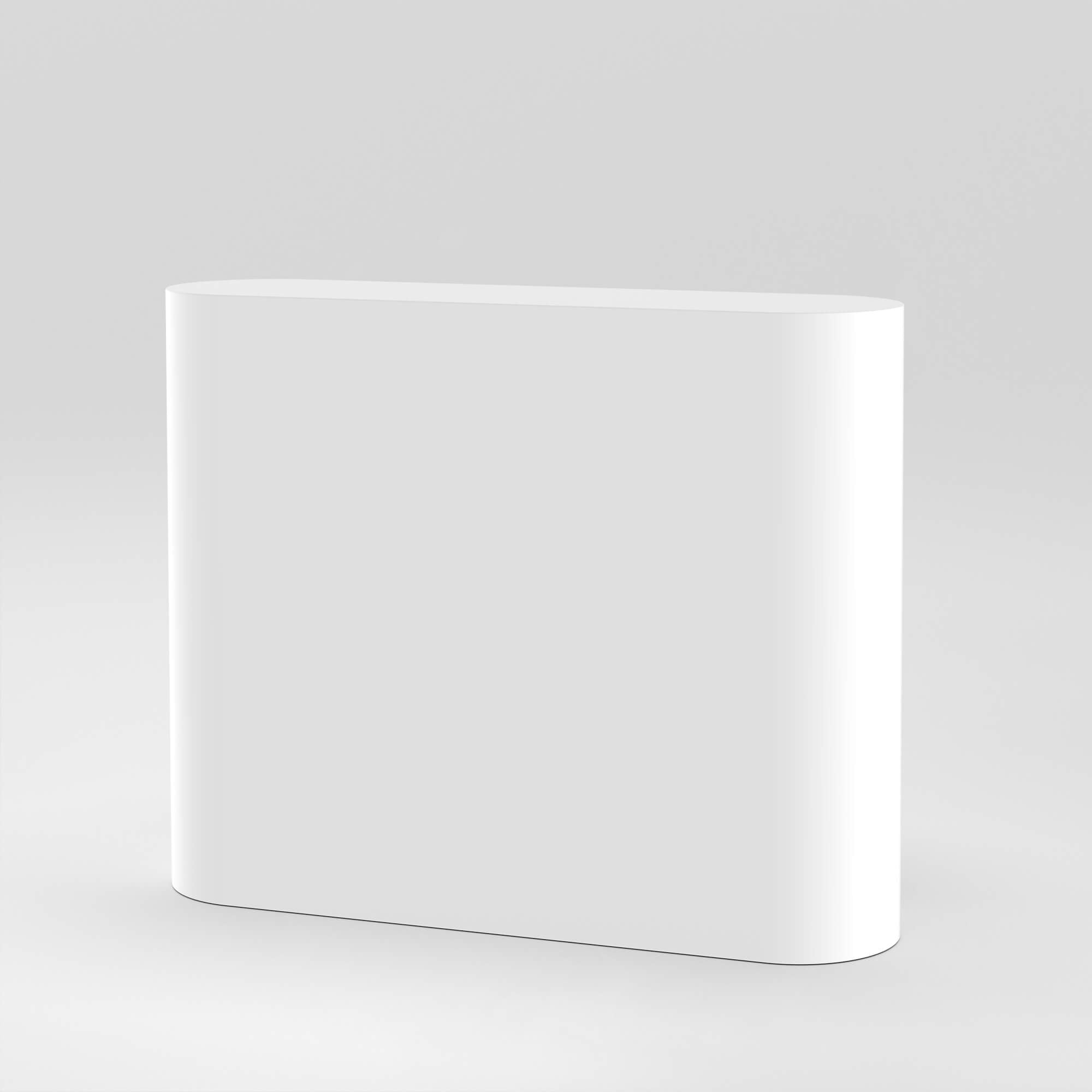 Front Desk / White / Rounded