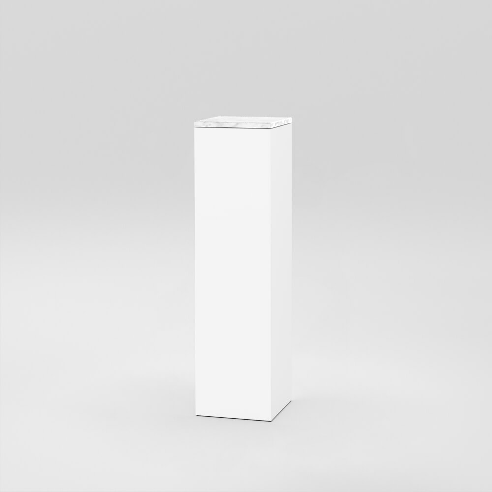 Cube 2 / 30cm x 110cm | White | Bianco Carrara