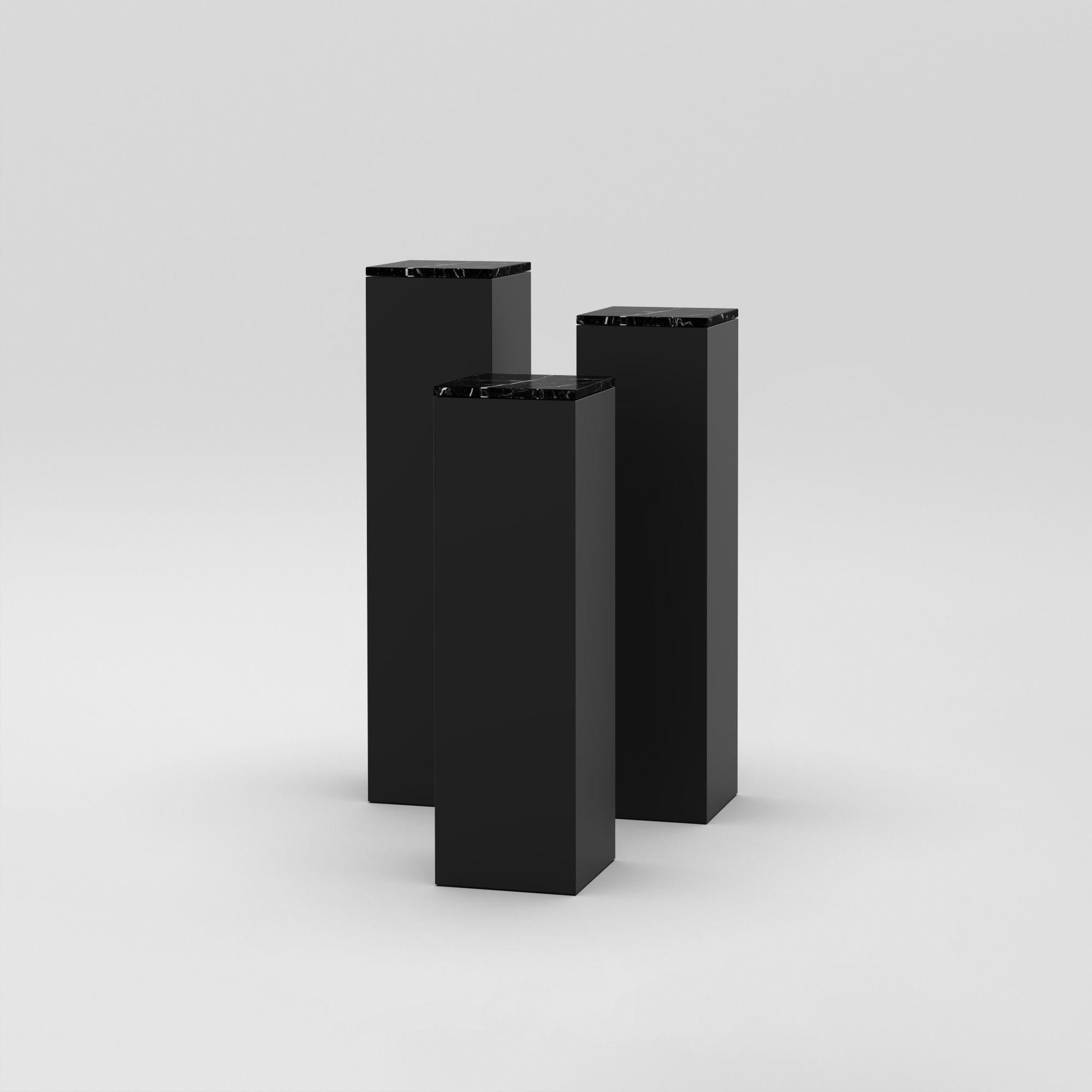 Cube Set 3 / 30cm | Black | Nero Marquina