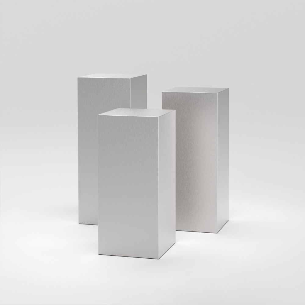 Cube Set 8 / 45cm | Brushed Steel