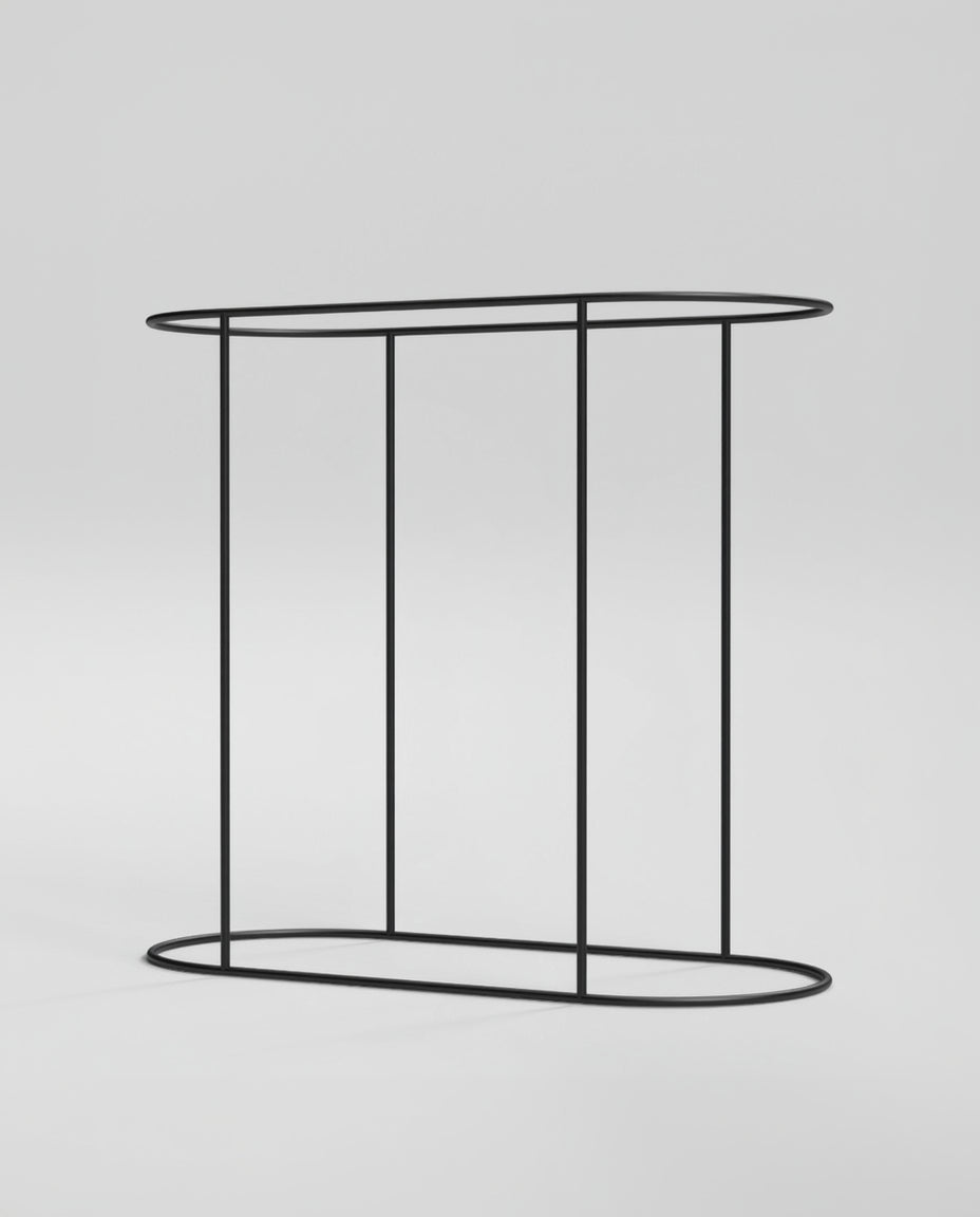 Rental of Clothes oval rail black - Novu