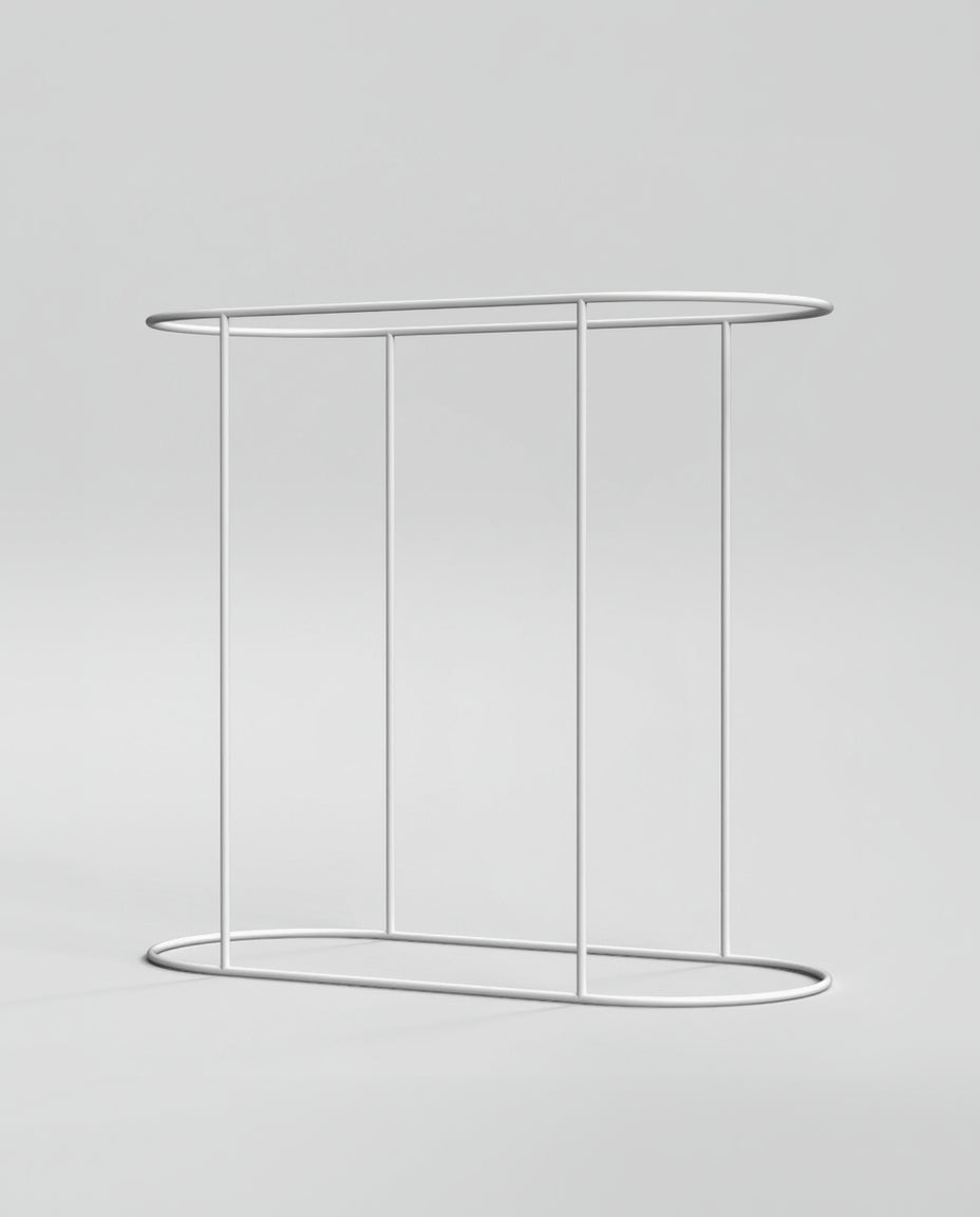 Rental of Clothes oval rail white - Novu