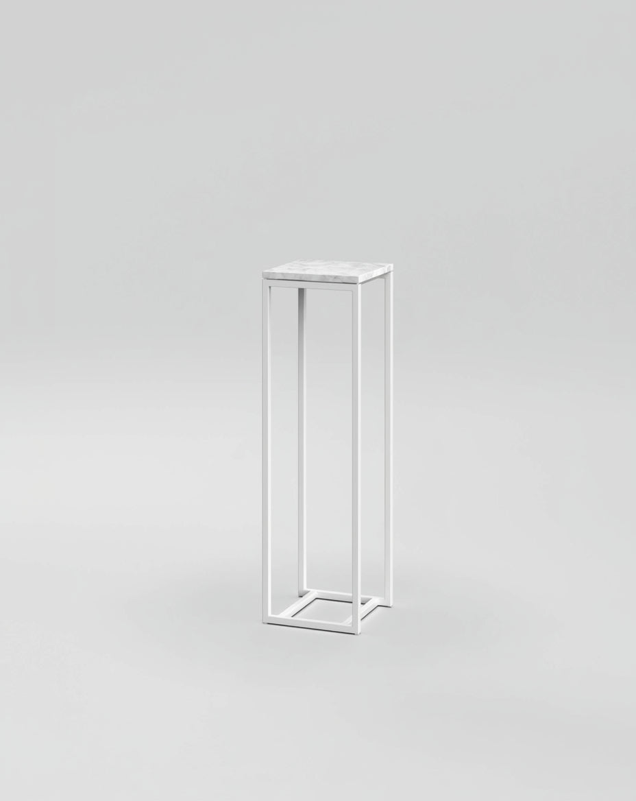 Podium 1 / 30cm Square / Bianco Carrara