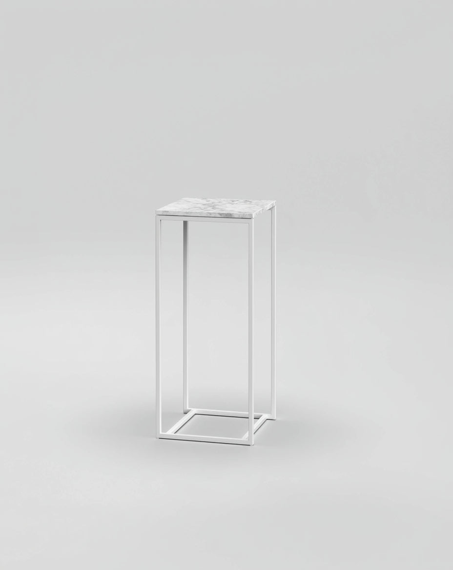 Podium 1 / 45cm Square / Bianco Carrara