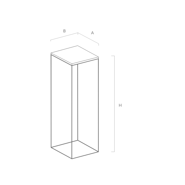 Podium Set 8 / 30cm Square / White Concrete