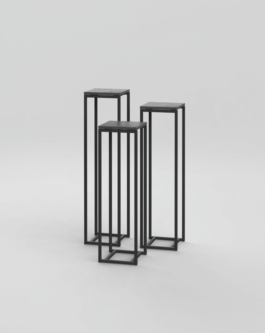 Podium Set 9 / 30cm Square / Anthracite Concrete