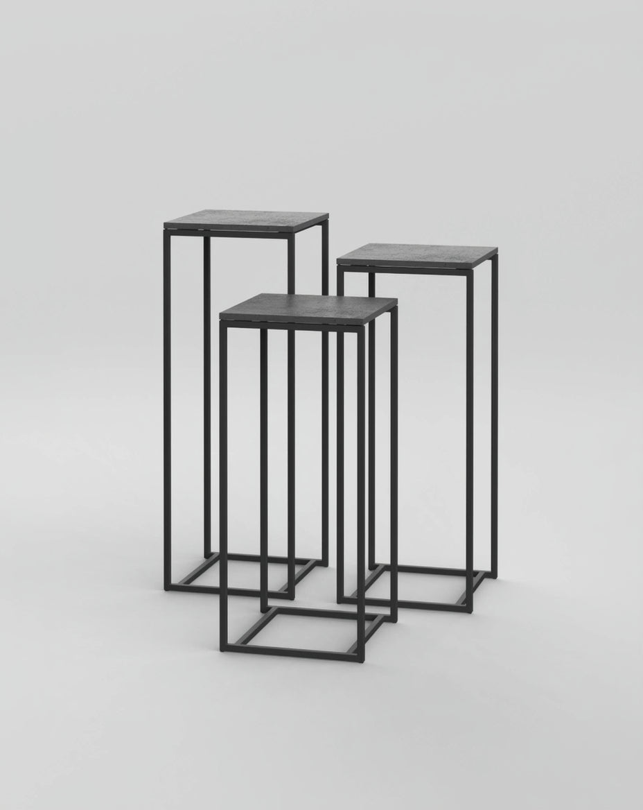 Podium Set 9 / 45cm Square / Anthracite Concrete