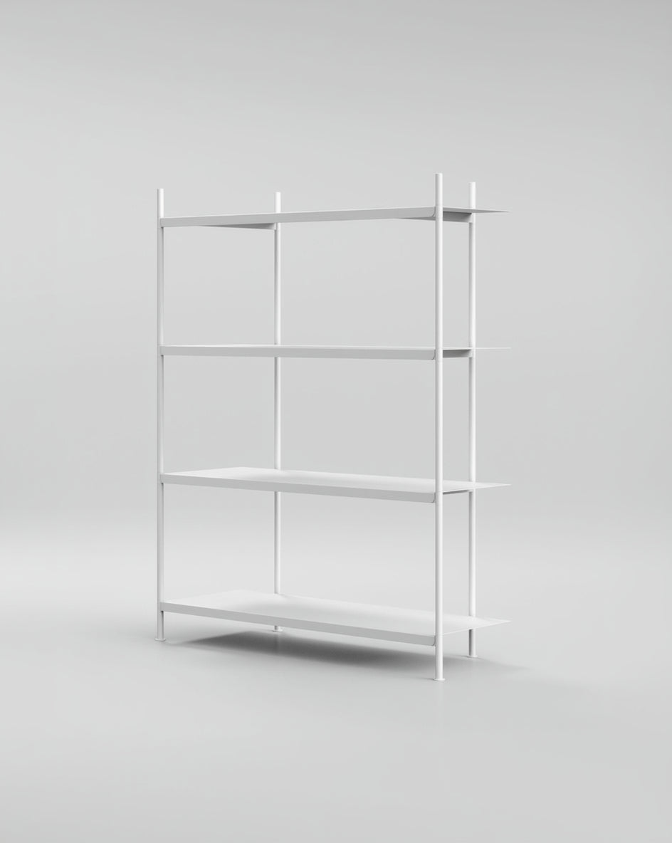 Shelving Set / 4 Levels | White