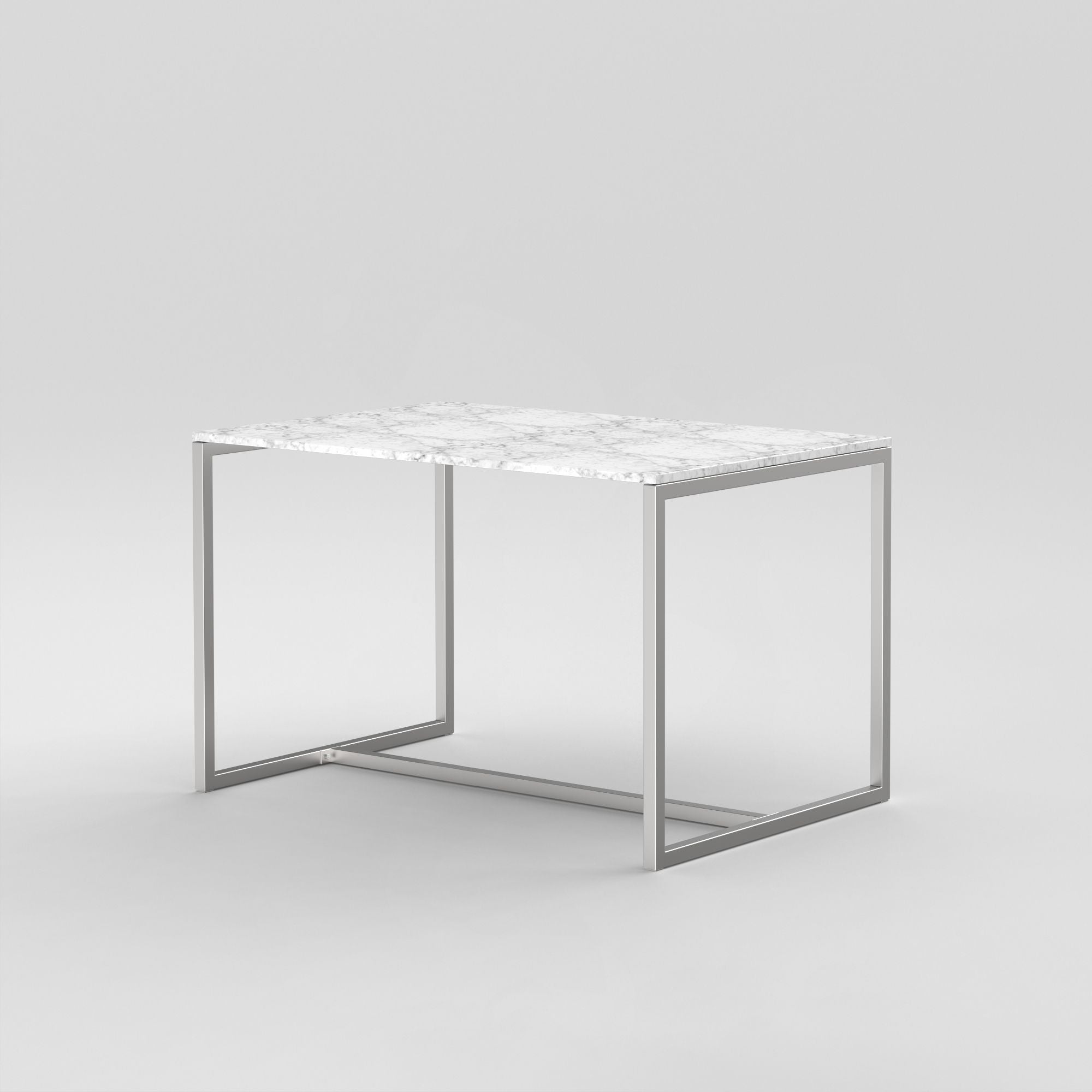 Table 3 / Stainless Steel / Bianco Carrara Marble