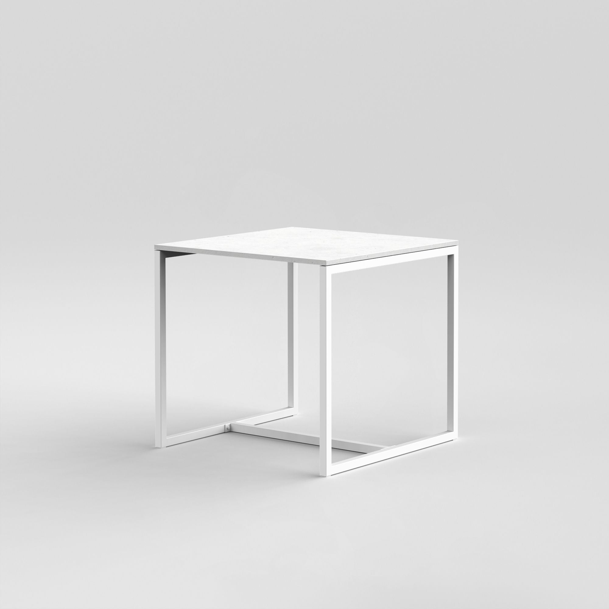 Table 8 / Square / White Concrete